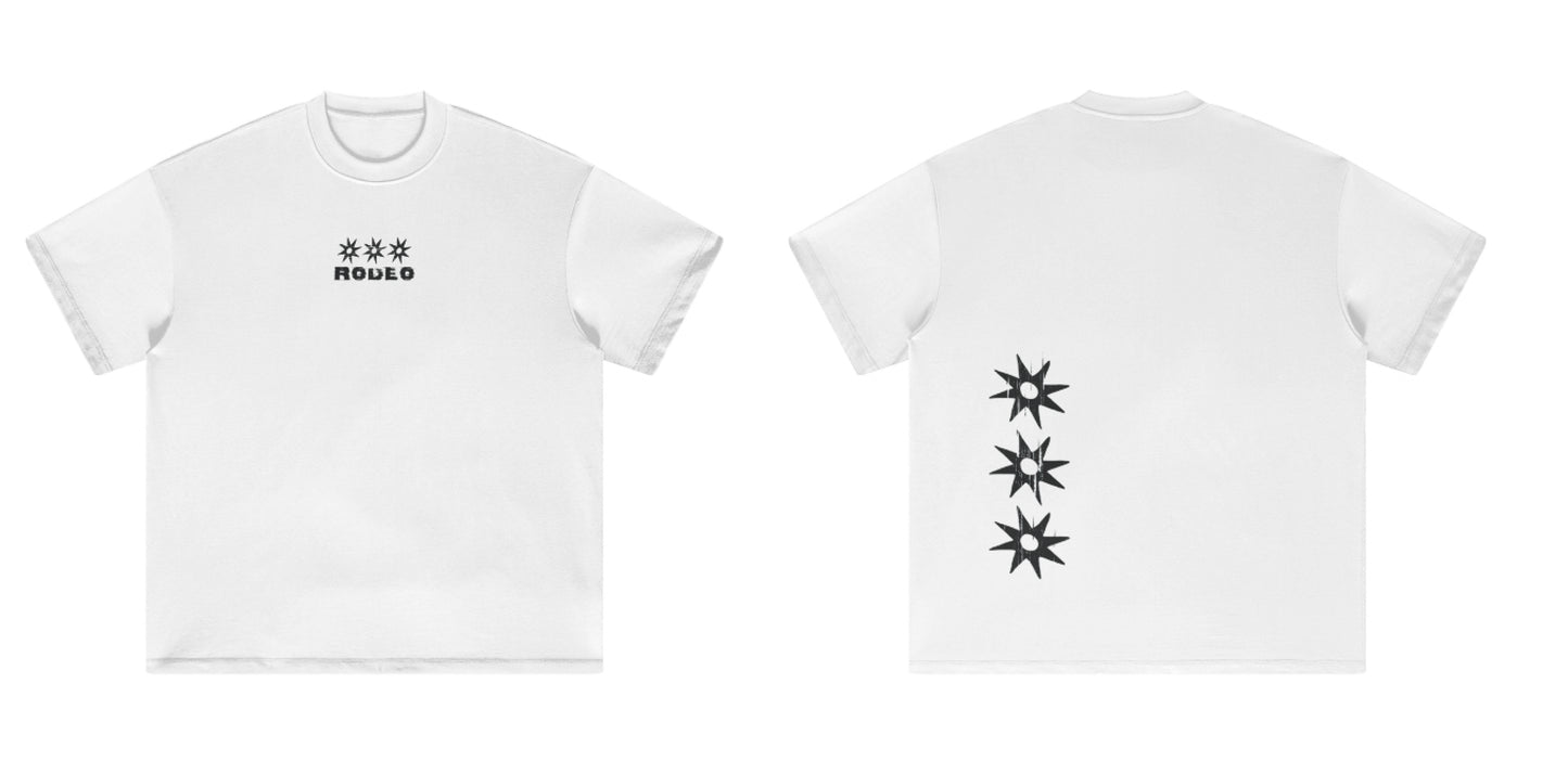 RODEO Logo T - White Oversized